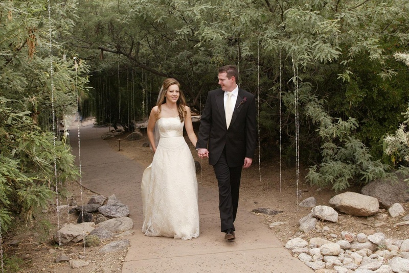 The Bride and Groom
Photography: Lyn Sims Photographer
Read More:
http://www.insideweddings.com/weddings/glamorous-fall-wedding-with-garden-touches-in-tucson-arizona/258/ Monique Lhuillier champagne wedding dress