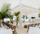 Tented Wedding Reception on the Sand