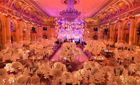 The Plaza Ballroom Wedding Fixture
Photography: Ira Lippke Studios
Read More:
http://www.insideweddings.com/weddings/high-school-sweethearts-say-i-do-at-the-plaza-in-new-york-city/914/ Lucite ceiling fixture in center of ballroom at The Plaza Hotel in New York City opulent wedding