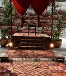 Moroccan Wedding Ceremony
Photography: Robert Evans Studios
Read More:
http://www.insideweddings.com/weddings/sexy-moroccan-inspired-wedding-at-skirball-cultural-center/124/ Amphitheater wedding ceremony with vibrant Moroccan rugs