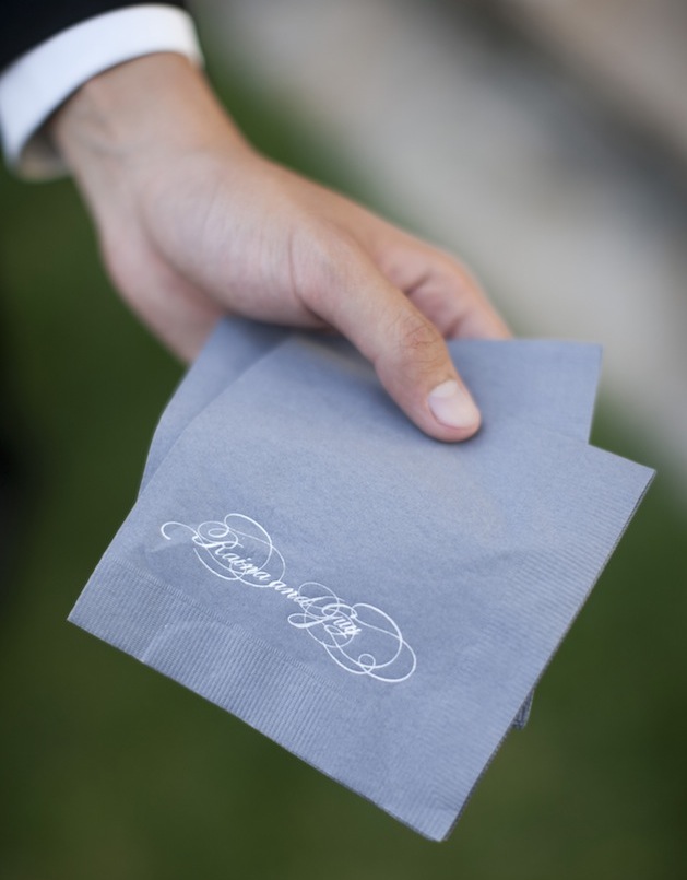 Custom Cocktail Napkins Wedding Cocktail Hour Style Inside Weddings