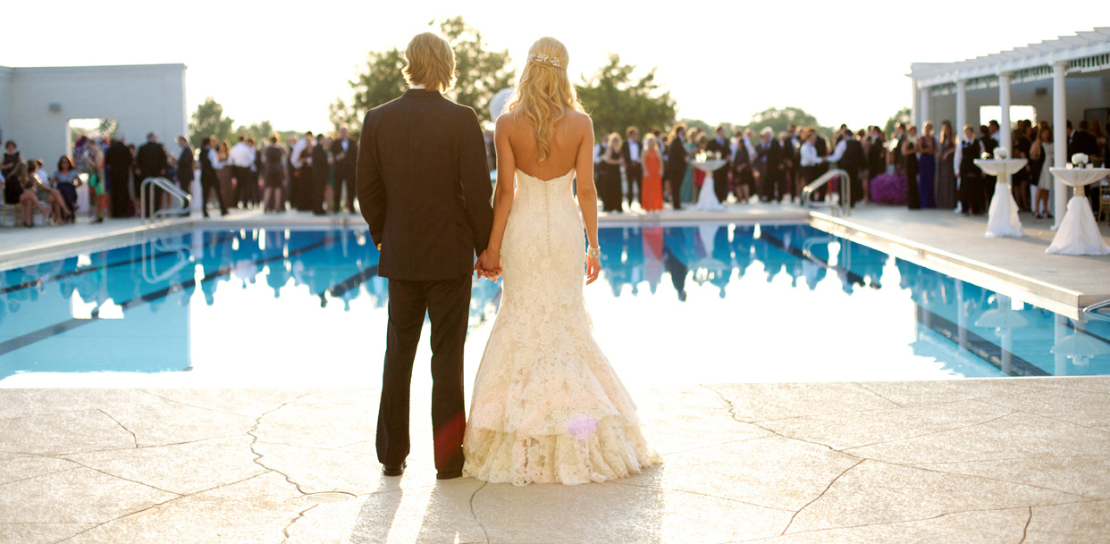 Summer Weddings by Relaxing Swimming Pools Inside Weddings