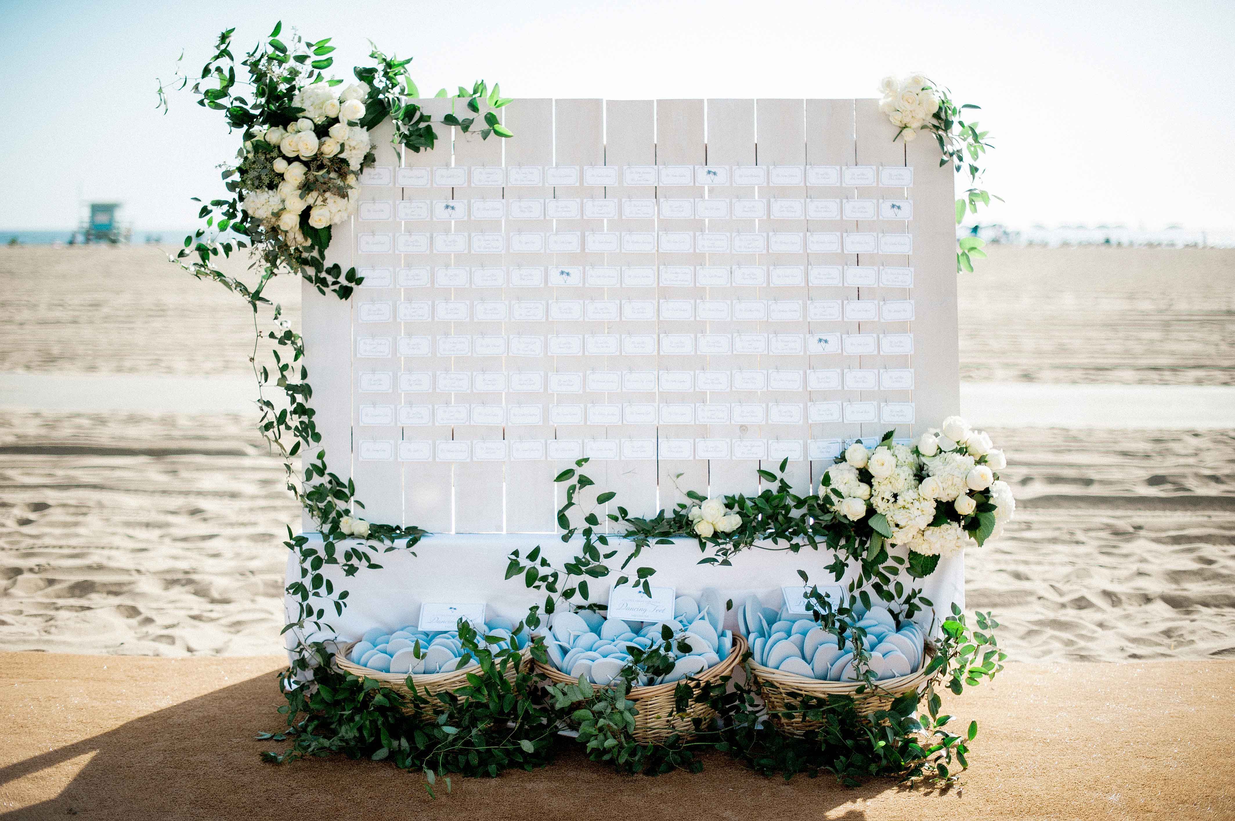 Beach Wedding Seating Chart