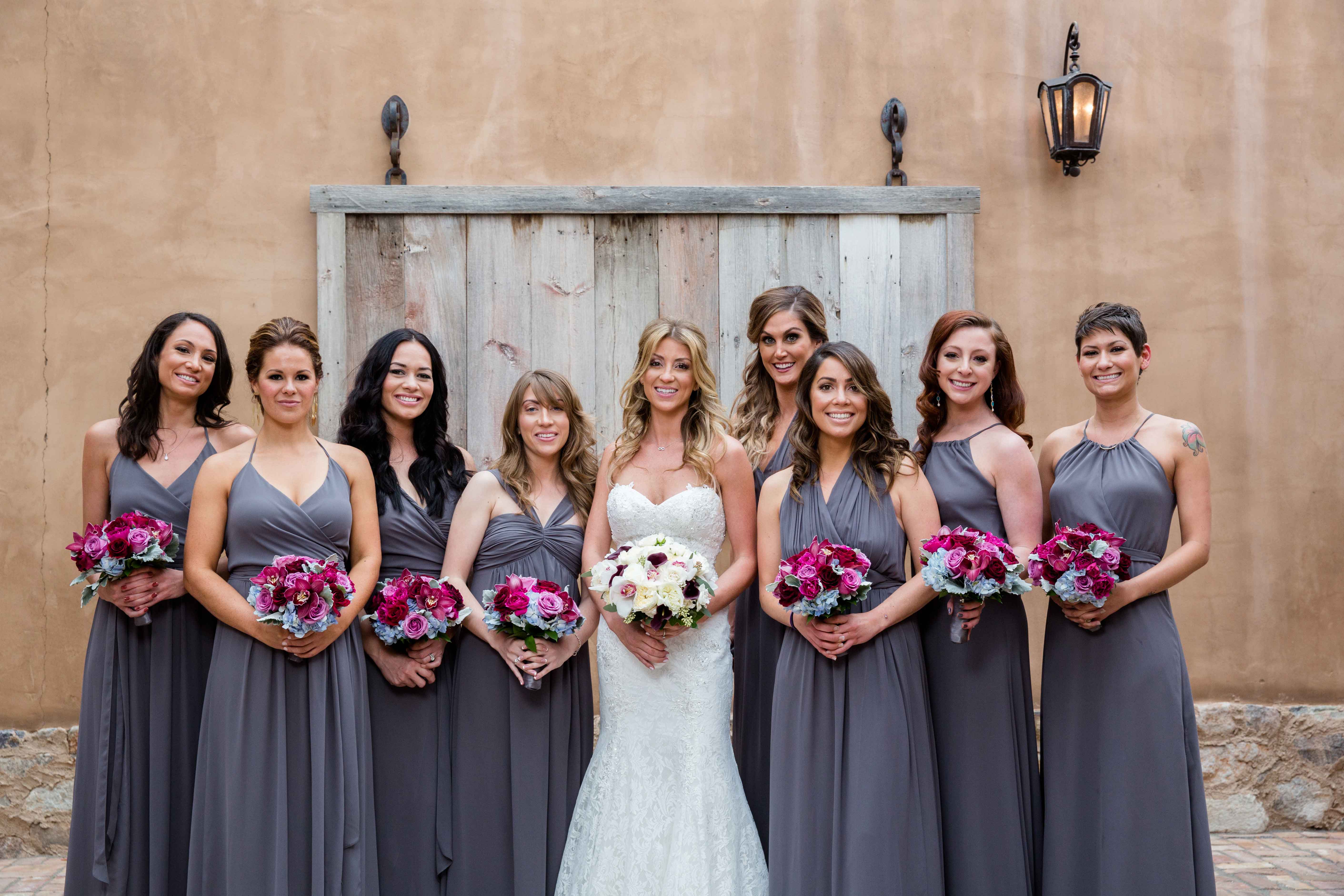 Mismatched Bridesmaid  Dresses  Different  Dresses  Same  