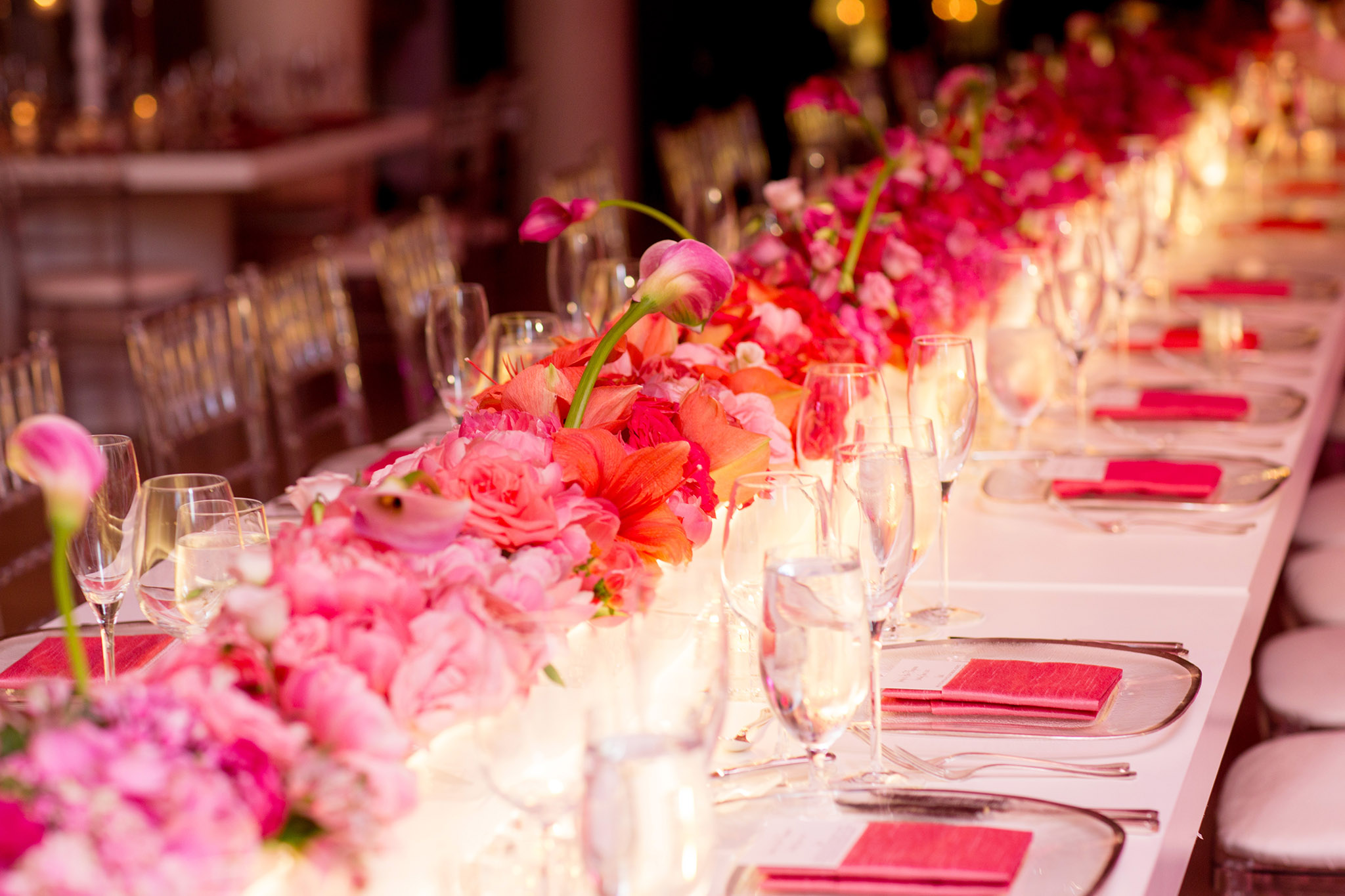 Wedding Ideas The Dazzling Effect of an Ombré Color Scheme Inside