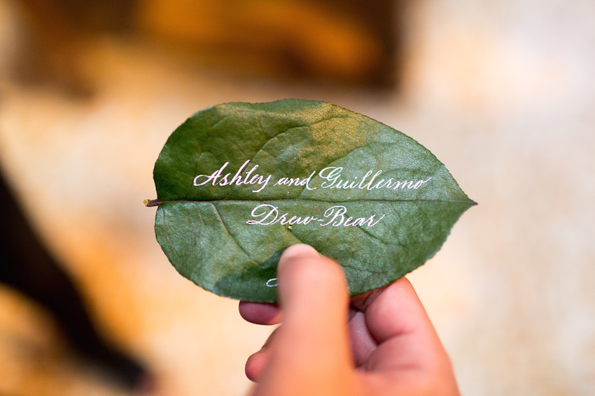 photo place cards wedding