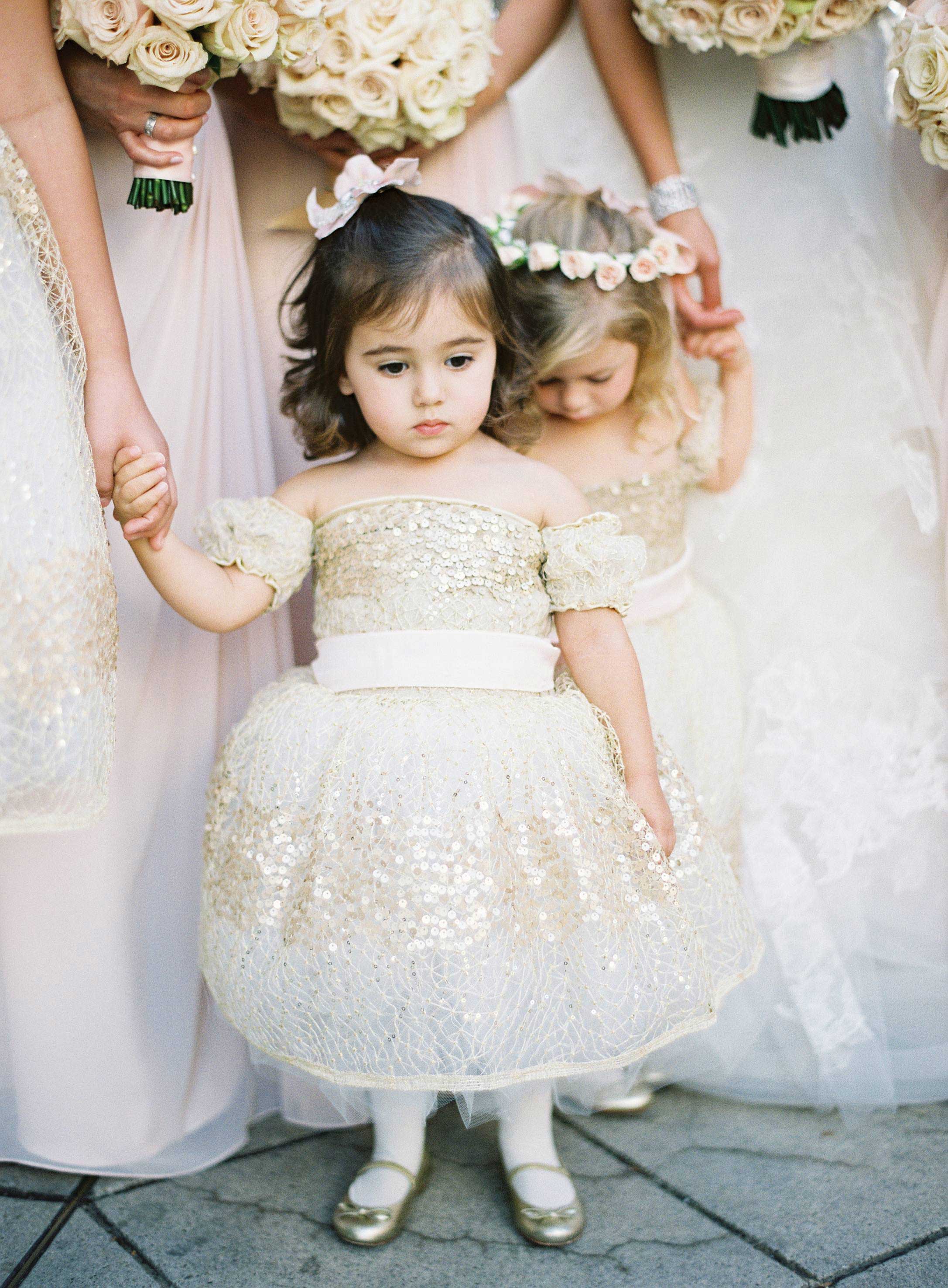 all white flower girl dresses