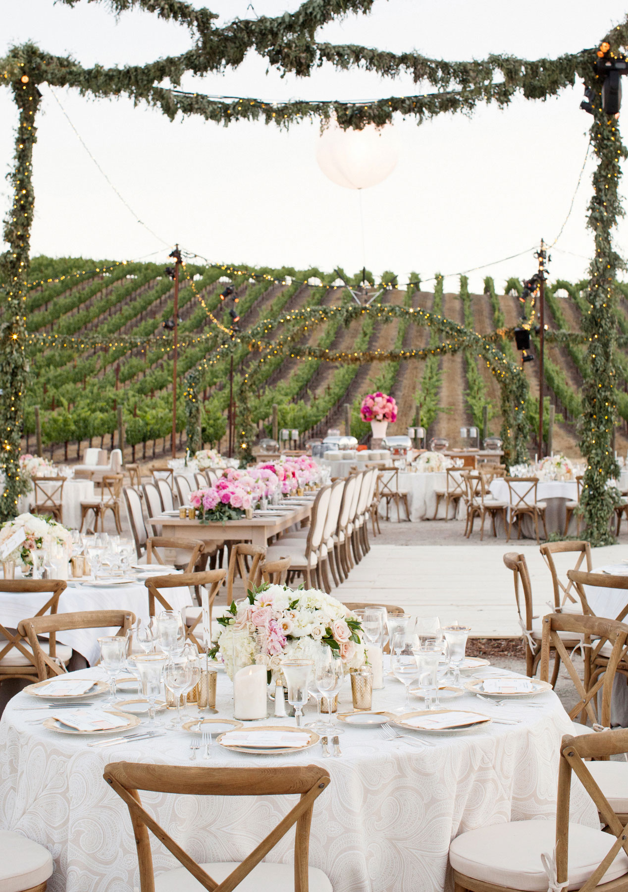 Wedding Reception Ideas: Transforming Décor with String Lights - Inside ...