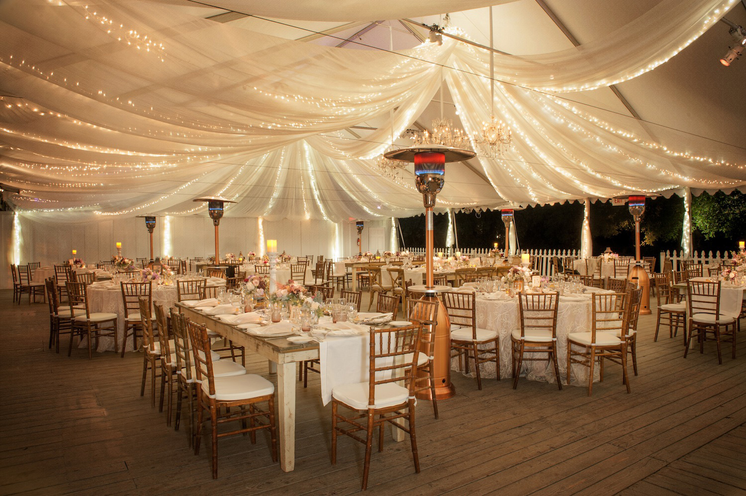 Wedding Reception Ideas: Transforming Décor with String Lights - Inside