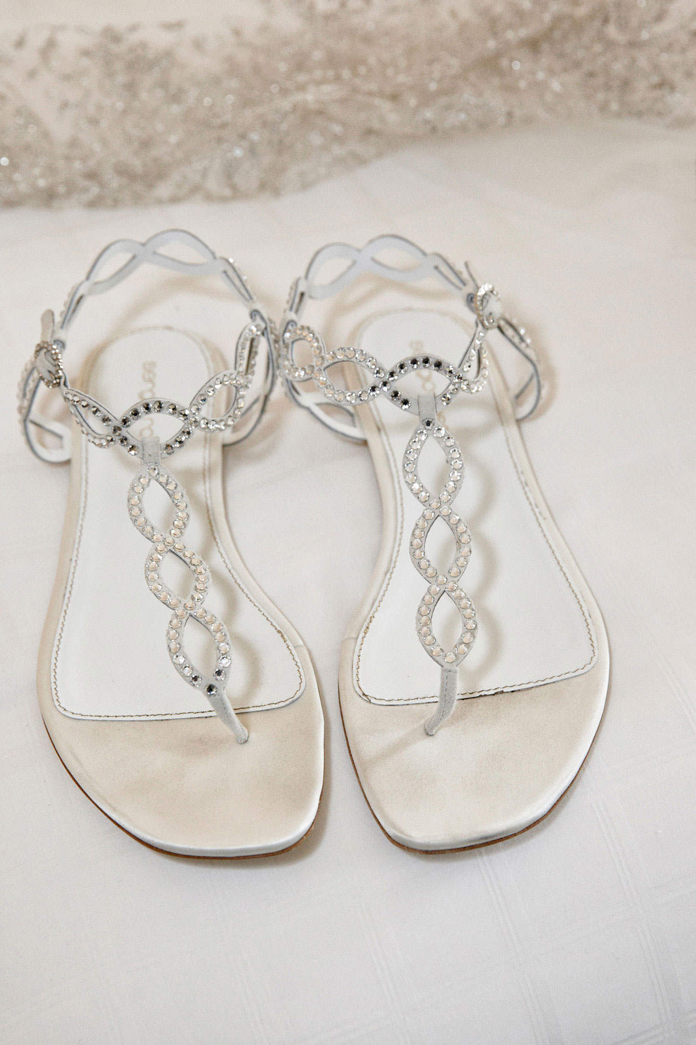 sandals flats bridal ivory weddings flat shoes bride kingensmith luxe ballroom reception ceremony chicago church insideweddings inside forgo slip heels