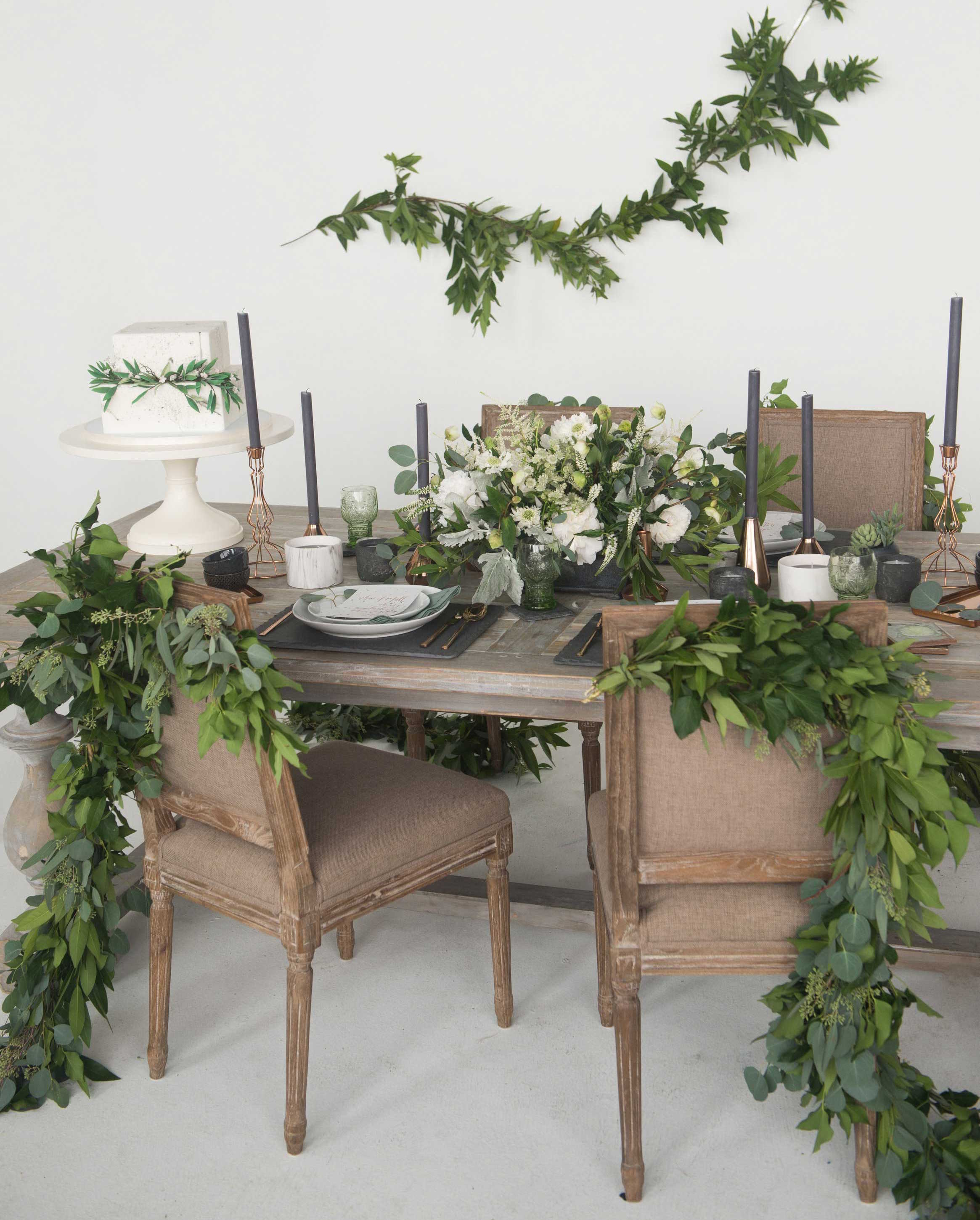 EVOKE DC Modern Whimsy wedding table idea rustic wedding