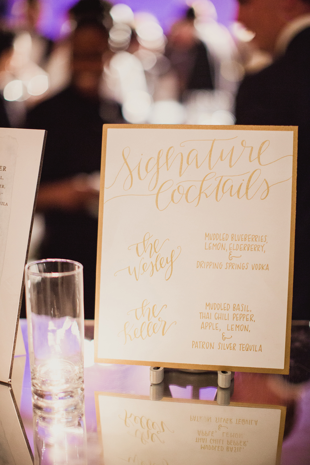 Signature Cocktail Bar Menus From Real Weddings Inside Weddings