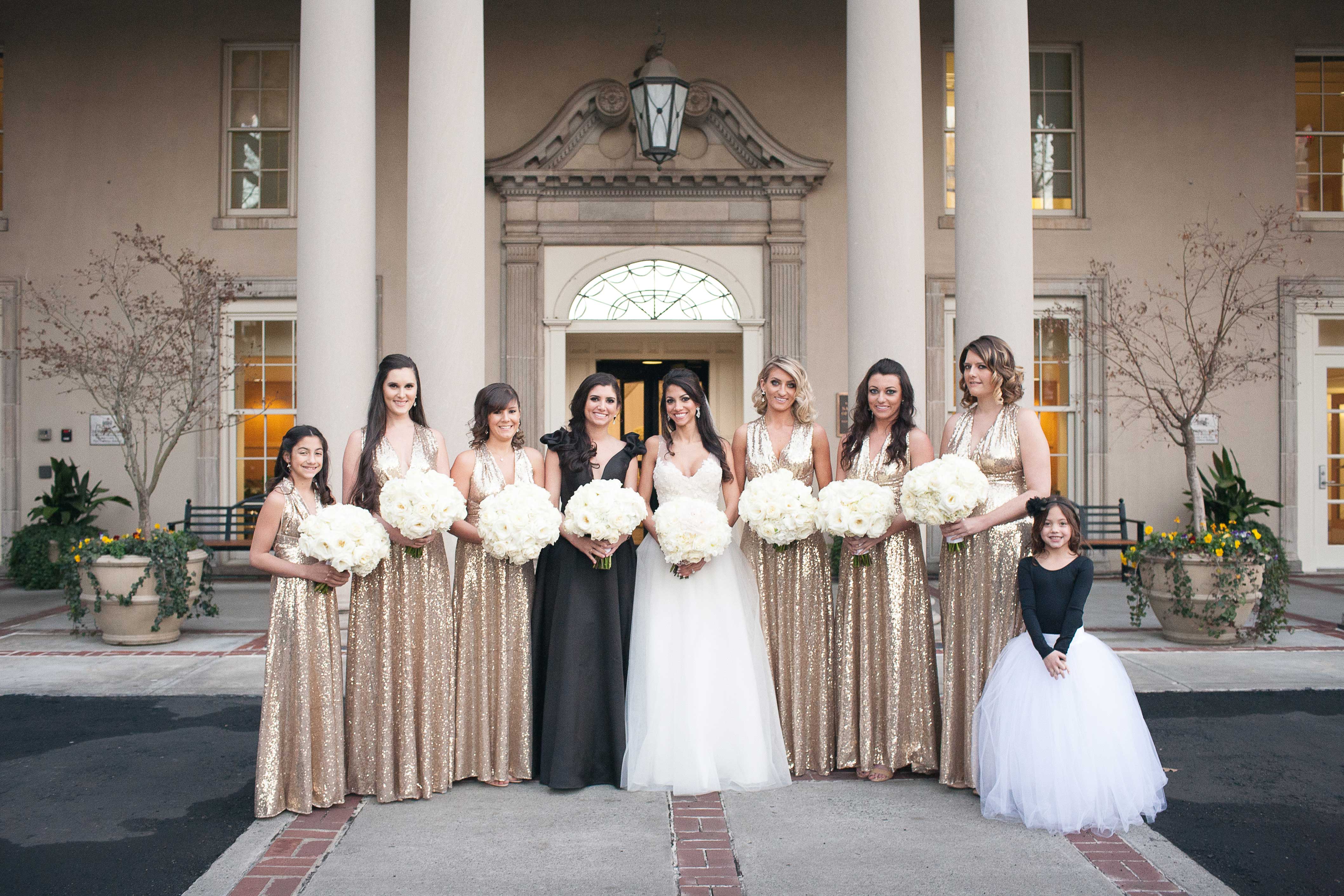 Bridesmaid Dresses Metallic Bridesmaid Dress Styles From Real