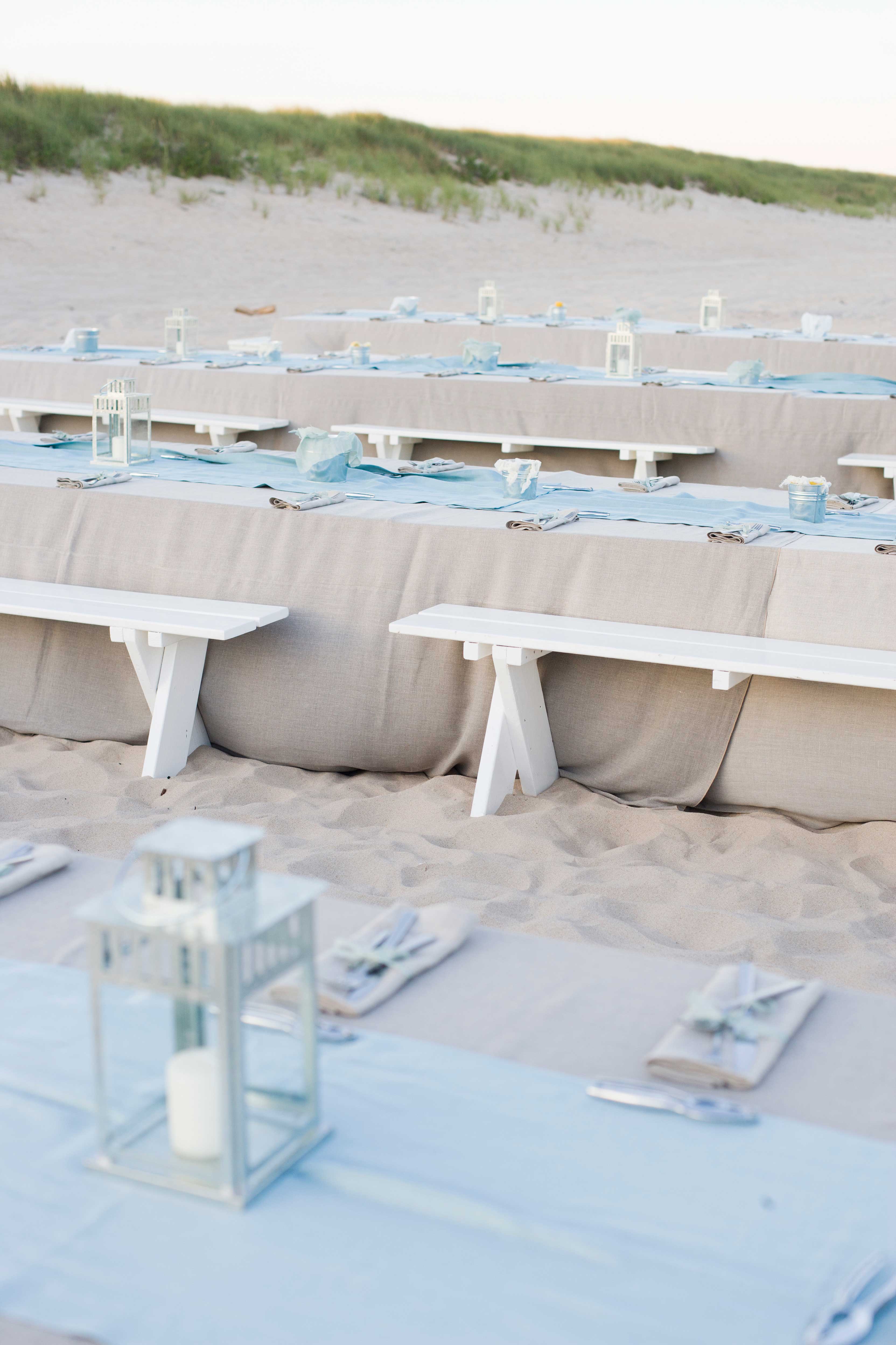 Casual Clambake Rehearsal Dinner On The Beach In The Hamptons