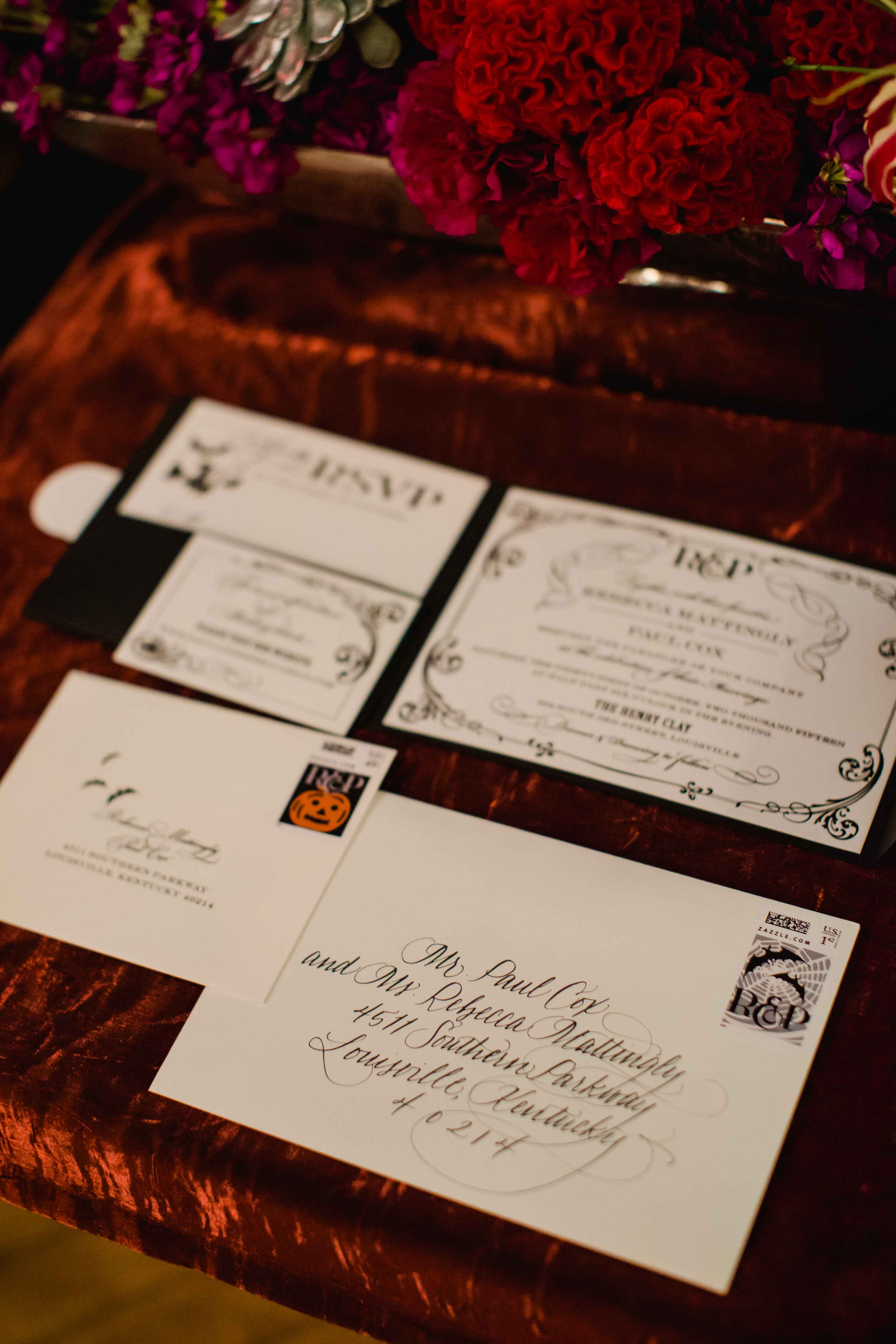 A Chic And Sophisticated Halloween Themed Wedding Inside Weddings