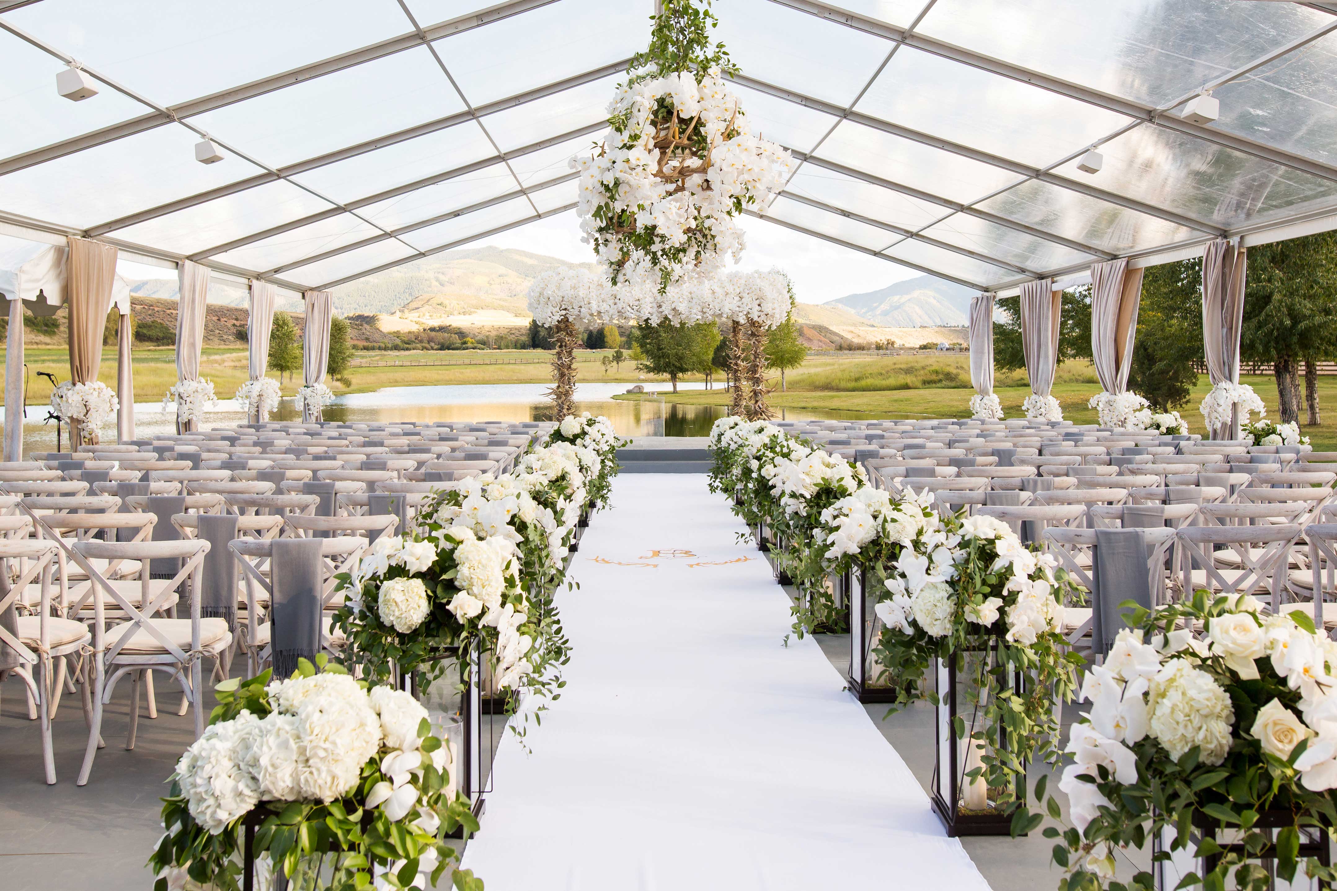 Incredible Tented Ceremony Amp Barn Reception At Ranch In Aspen