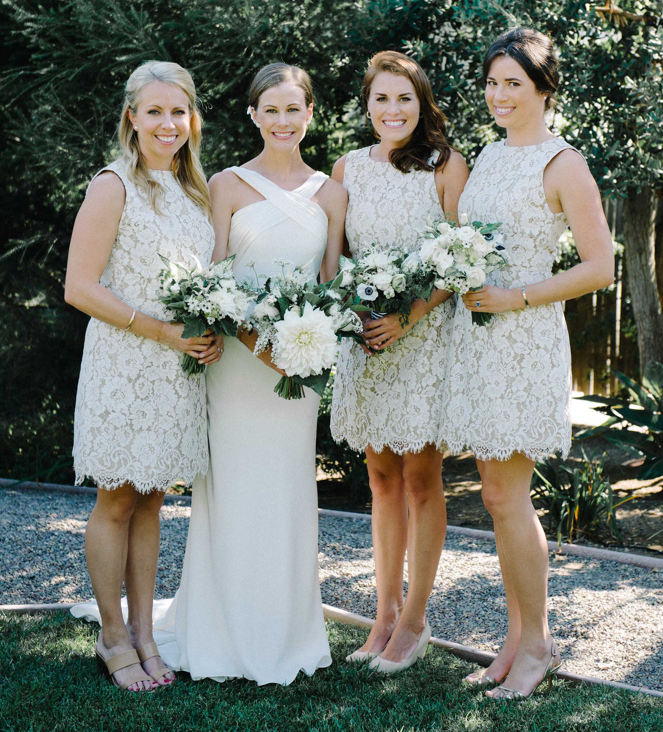 short wedding dresses for bridesmaids