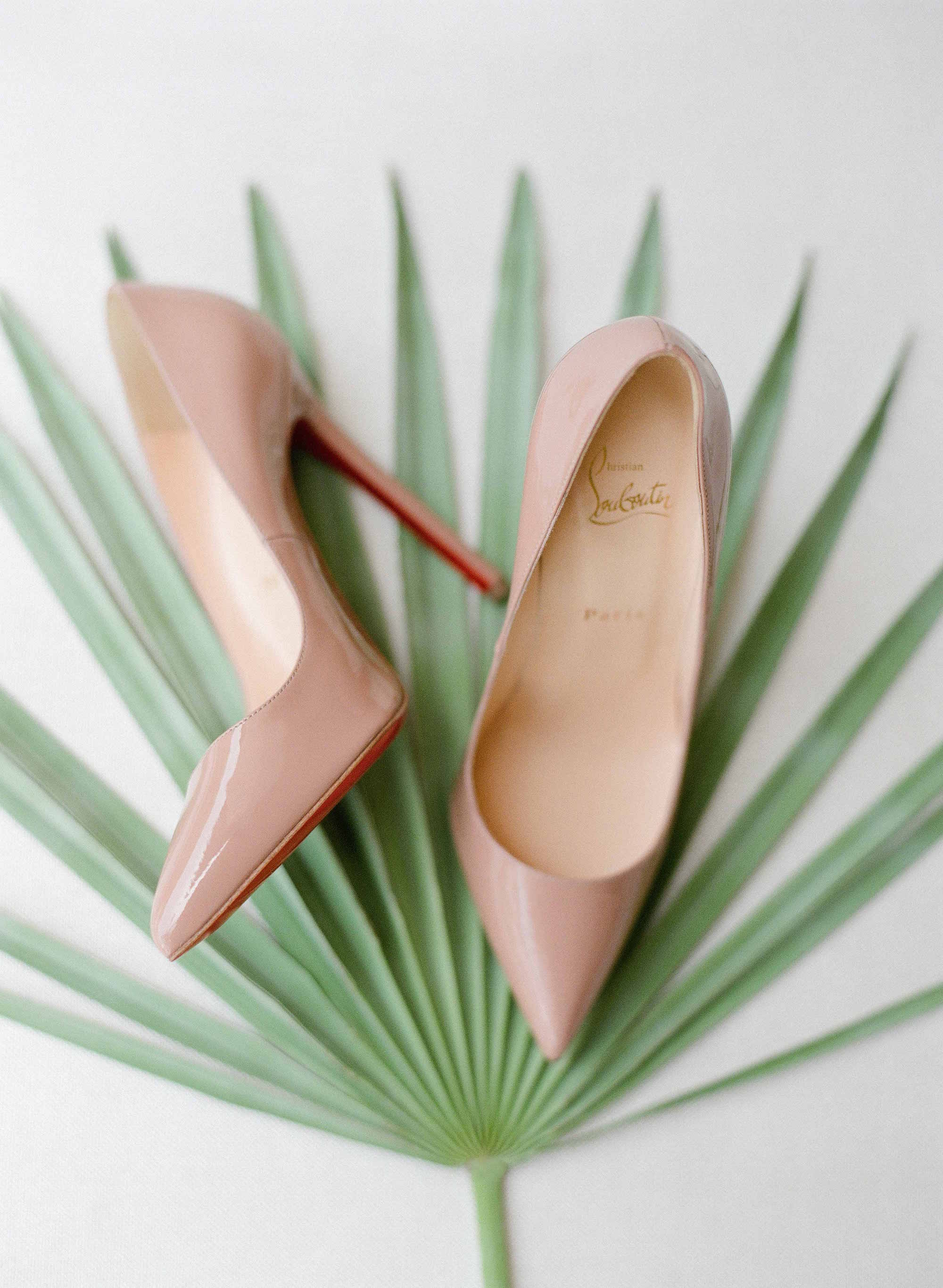 Sleek Chic Bridal Shoes In Neutral Hues Inside Weddings