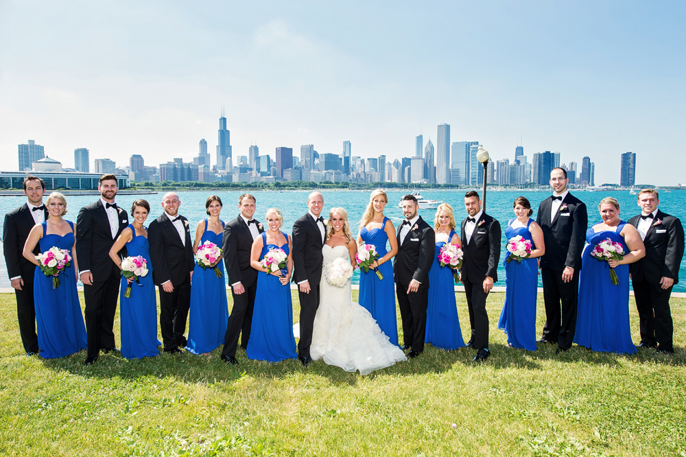 bridal party and groomsmen