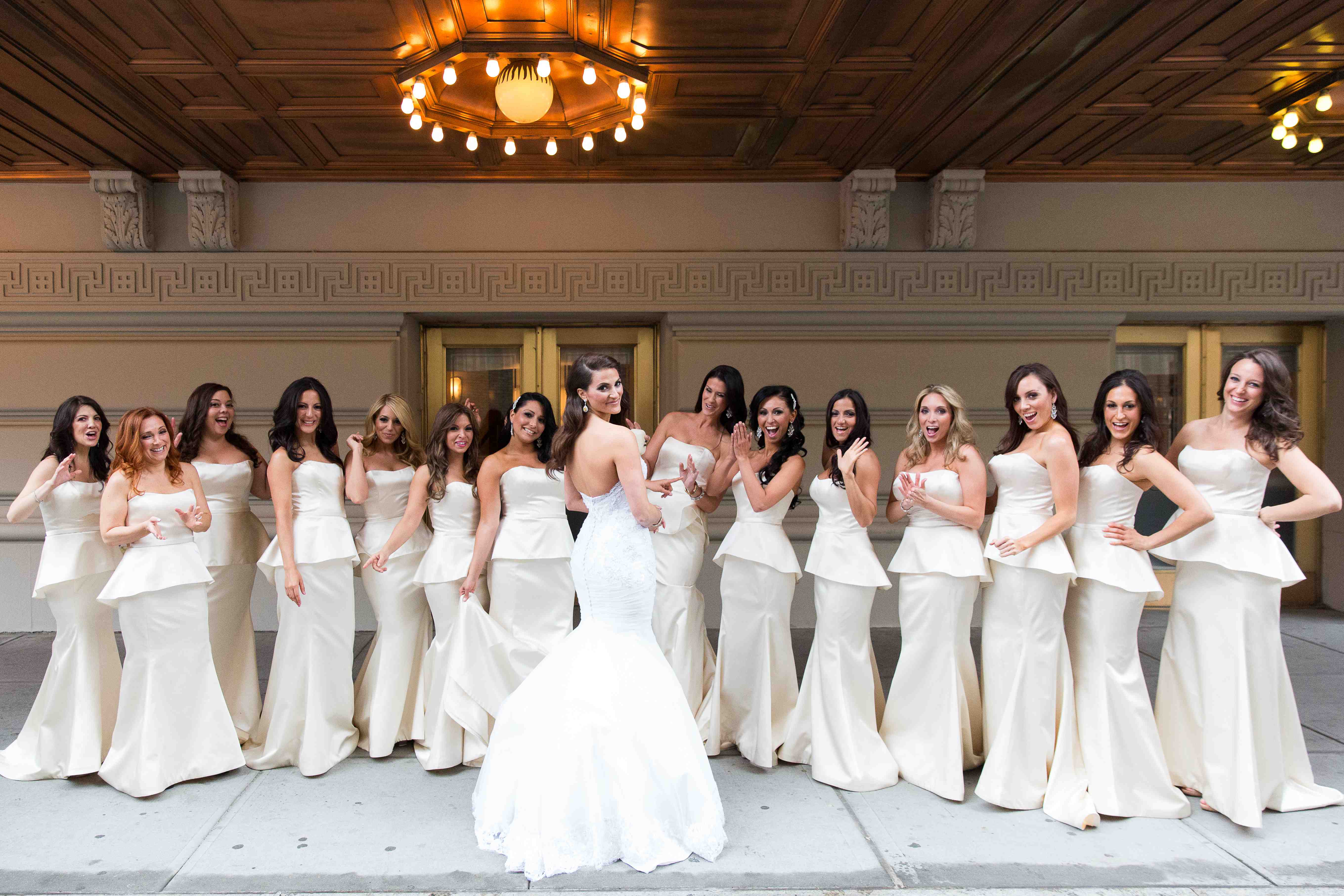 bridesmaid dress white