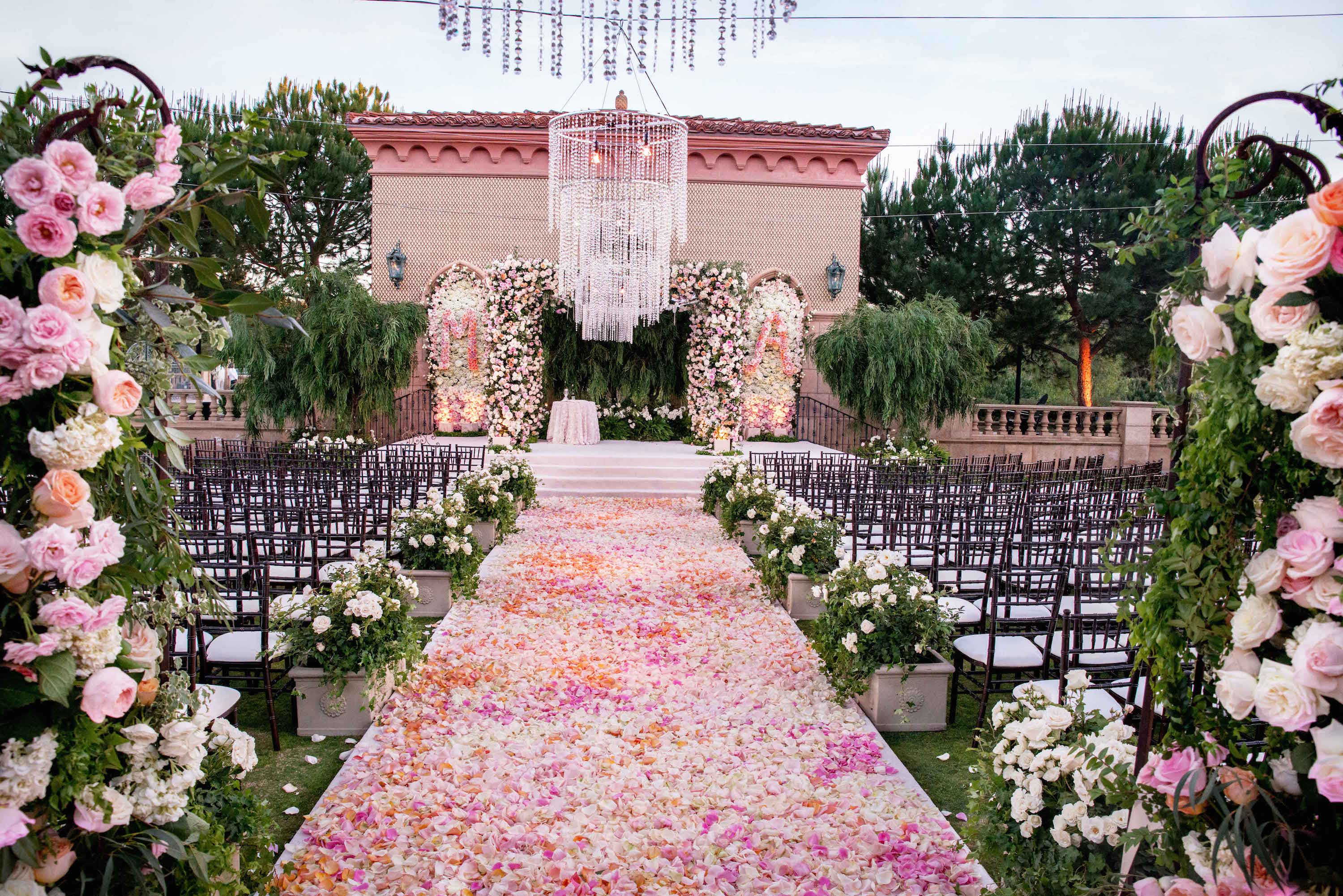 Alfresco Jewish Wedding Ceremony Lush Reception In San Diego