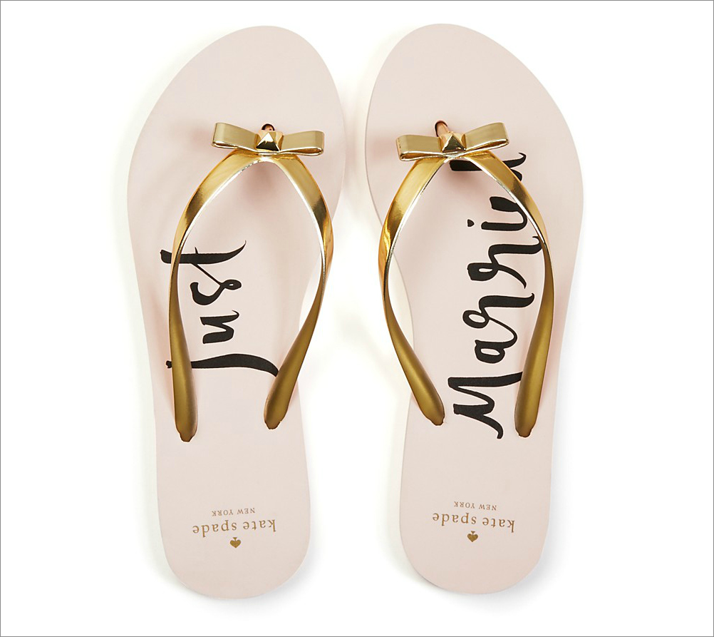 kate spade wedding flip flops