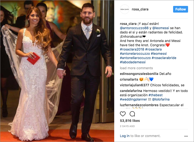 Lionel Messi Marriage Photos