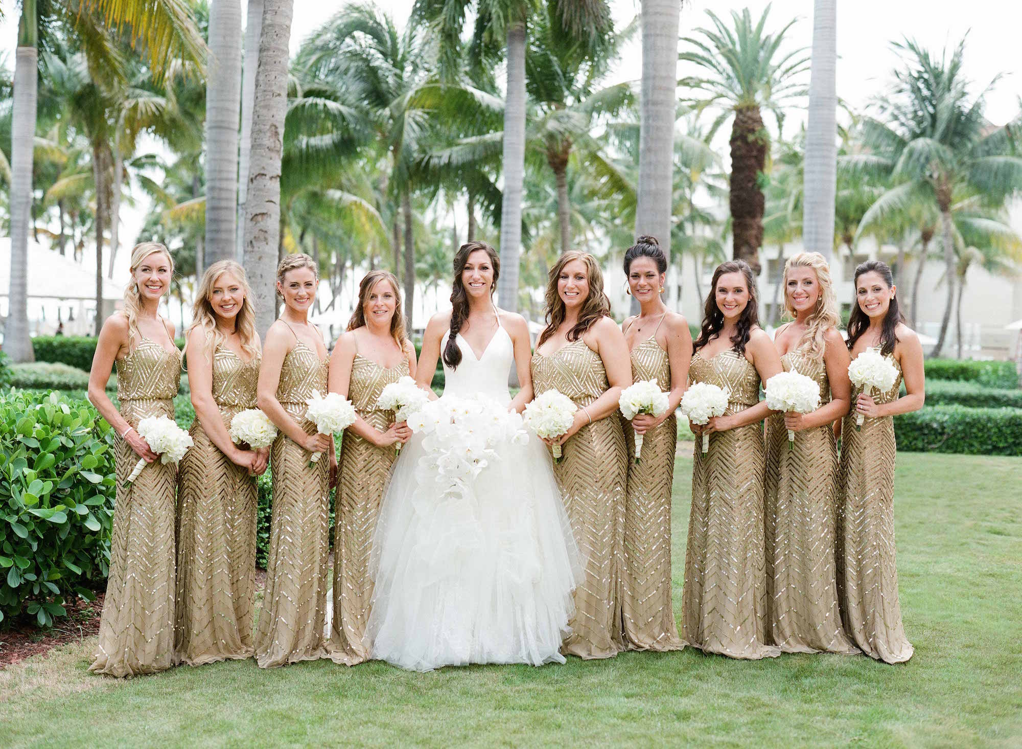 Elegant Destination Wedding With Beach Ceremony Gilded Reception