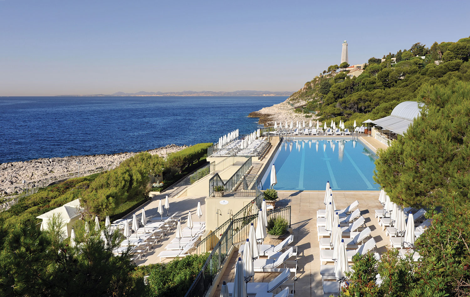 Zena Foster and Durrell Tank Babbs honeymoon Grand Hotel du Cap Ferrat pool four seasons