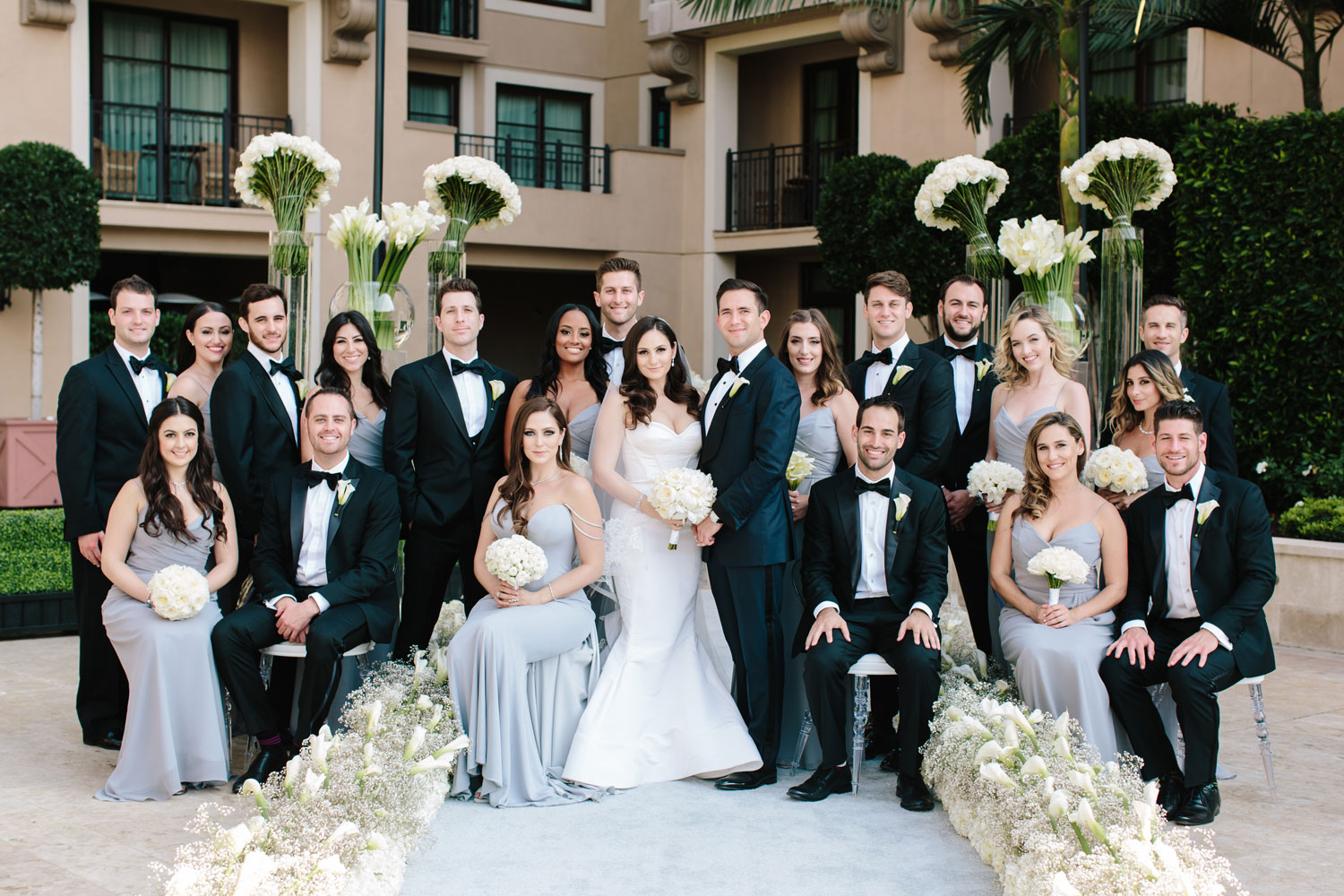 uneven bridesmaids and groomsmen