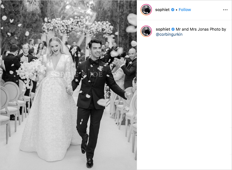 Sophie Turner And Joe Jonas Shared A Wedding Photo