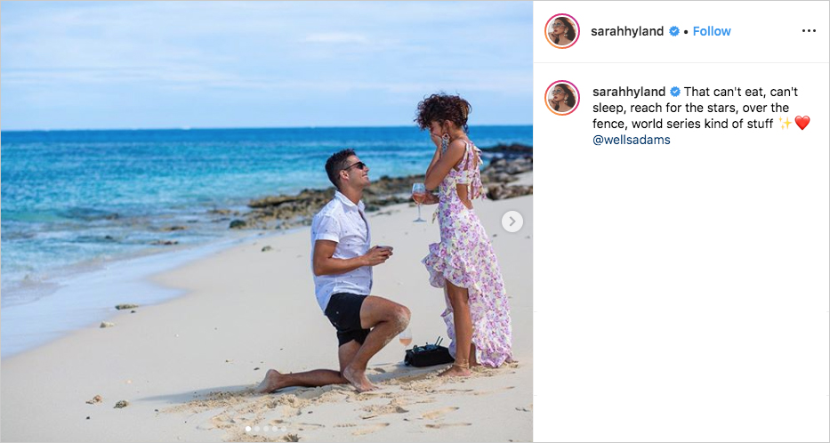 Sarah Hyland Porn Captions - Sarah Hyland and Wells Adams Are Engaged!