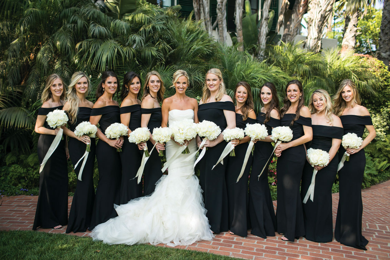 matching bridesmaid dresses to bridal gown