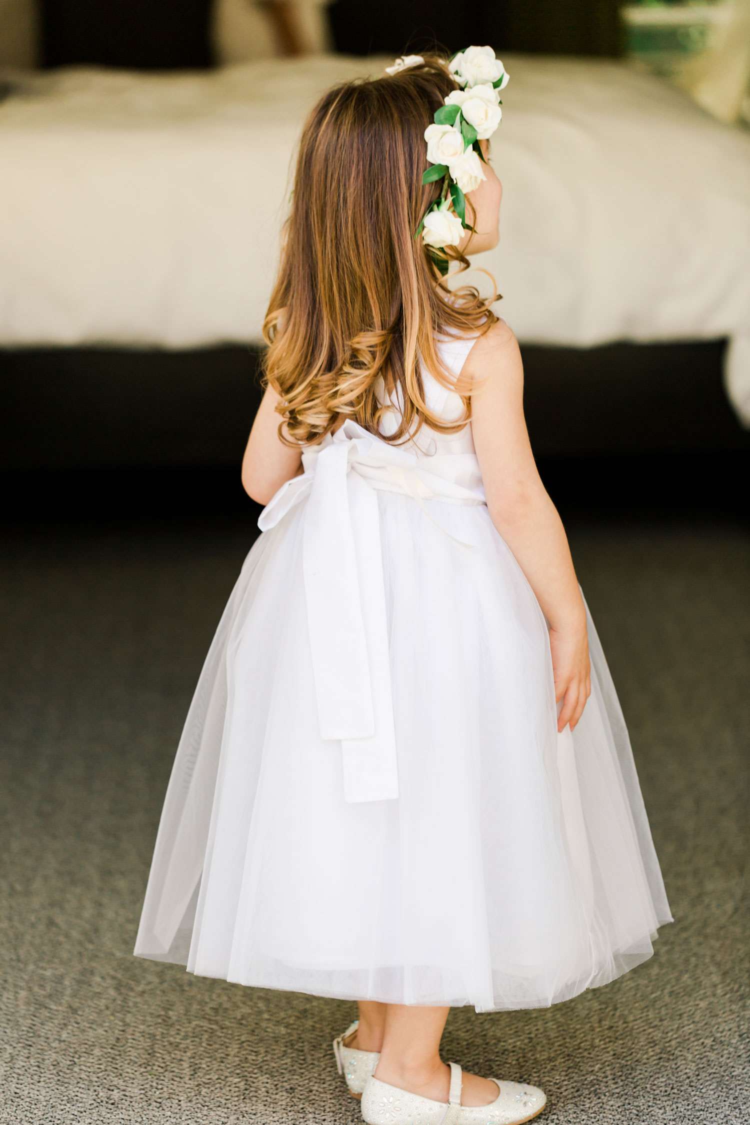 white and maroon flower girl dresses