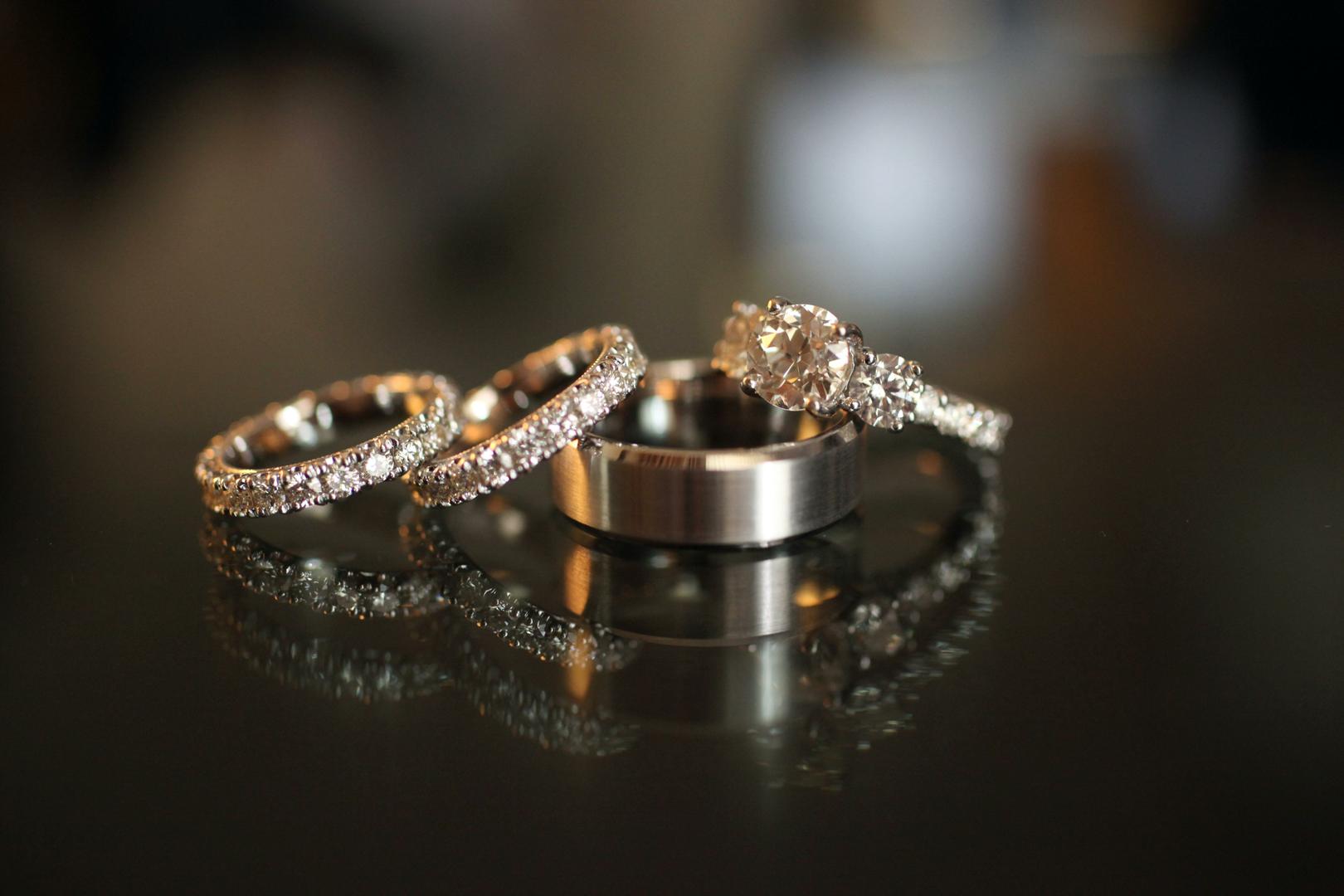 Inspiring Wedding Ring Sets For Brides Grooms Inside Weddings