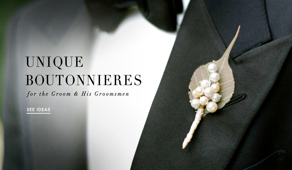 magazine wedding idea subscription Boutonnieres Groom's  Ideas:  Flower Wedding Unique Inside